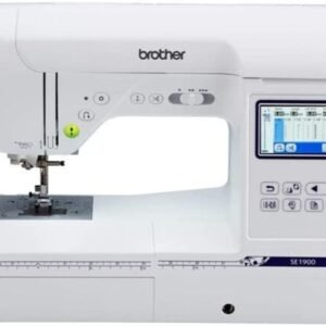 Brother SE1900 Sewing & Embroidery Machine – 240 Stitches, 138 Designs, 5″x7″ Hoop, LCD Touchscreen, USB, 8 Presser Feet Included
