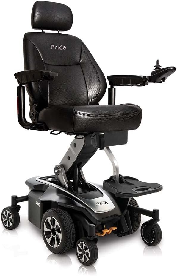 Pride Jazzy Air 2 Electric Power Chair for Adults – Mid-Wheel Drive, 300 lbs Capacity, 16.8-Mile Range, 4 MPH Speed, U-1 Batteries