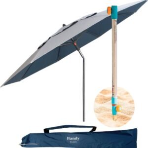 Big Beach Umbrella with Anchor System –