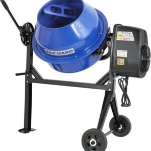 BILT HARD 4 Cu. Ft. Electric Cement Mixer – 550W Portable Mixer with Wheels