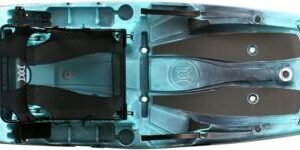 Perception Outlaw 11.5 Sit-On-Top Fishing Kayak – Fold-Away Frame Seat, 4 Rod Holders, Tackle Trays & 425 lbs Capacity