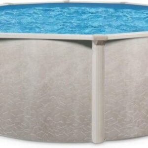 Aquarian 21ft x 52in Round Steel-Frame Above Ground Swimming Pool – Phoenix Series, DIY Outdoor Backyard Pool