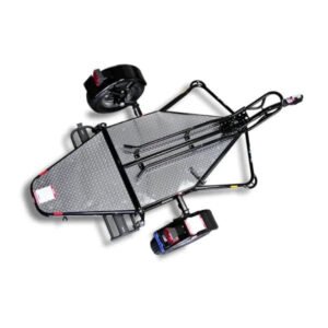 Mowterra Stand-Up Motorcycle Trailer – Single Bike Hauler for Easy Tow & Transport