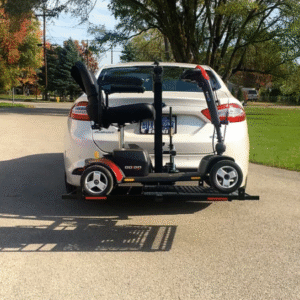 Mowterra Lift-n-Go Electric Wheelchair Carrier – Easy-Lift Vehicle Hitch Mount for Cars & SUVs