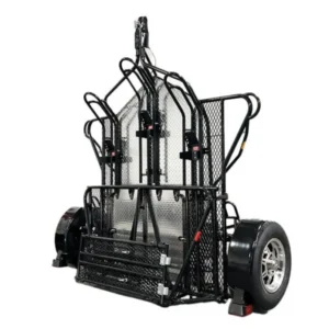 Heavy-Duty 3-Rail Motorcycle Trailer – Secure Bike Transport Hauler