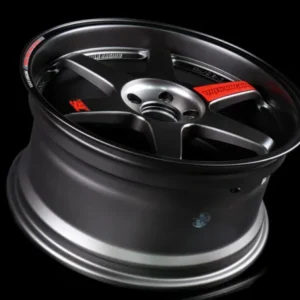 Volk Racing TE37 SL Black Edition III Wheel 19×8.5 5×114.3 32mm Pressed Black/Rim REDOT