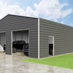 VersaTube Frontier 30′ x 40′ x 12′ Steel Garage Kit – DIY All-Weather Metal Building for Vehicles & Storage