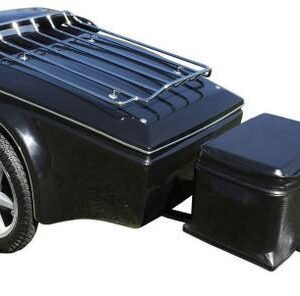 Touring Motorcycle Trailer 2025 Low Profile, 3×16 Wheels, Secure Locking Lid