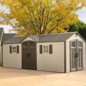 Mowterra 20 ft. x 8 ft. Outdoor Plastic Storage Shed