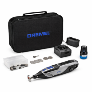 Dremel 8250 12V Max Brushless Cordless Rotary Tool Kit – High-Performance Multi-Tool with 20% More Power, Enhanced Runtime, and Heavy-Duty Carrying Case