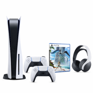 Sony PlayStation 5 Horizon Forbidden West™ Bundle – 825GB Ultra-High-Speed SSD Console with DualSense™ Wireless Controller and Full Game Digital Voucher