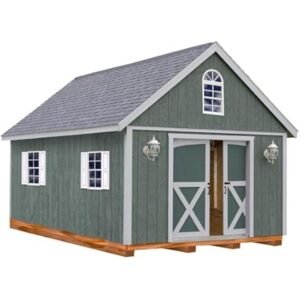 Best Barns Richmond 16' x 32' Two-Story Wood Barn Kit – High-Volume Storage Loft with Gambrel Roof Design and 2x4 Reinforced Panelized Construction