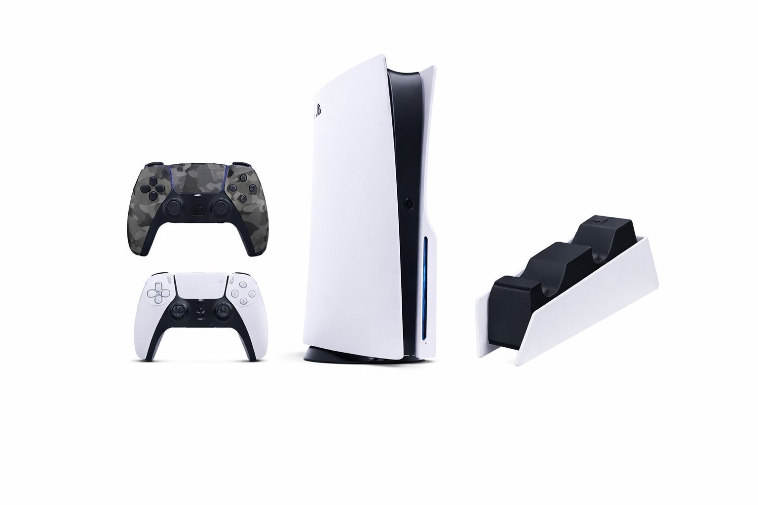 Sony PlayStation 5 Console with Extra DualSense™ Wireless Controller Bundle – 1TB Ultra-High-Speed SSD, Integrated Disc Drive, and Local Multiplayer Ready