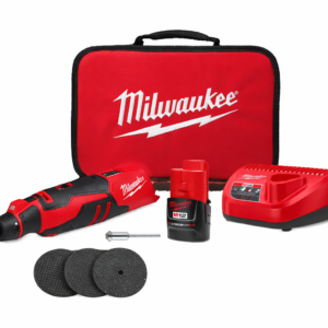 Milwaukee M12 FUEL™ 12V Brushless Cordless Rotary Tool Kit – High-Torque Multi-Tool with M12™ REDLITHIUM™ 2.0 Ah Battery, Charger, and Precision Variable Speed Control