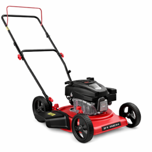 PowerSmart DB8618C 18-Inch Gas Push Lawn Mower – 144cc 4-Stroke OHV Engine, 2-in-1 Side Discharge and Mulching, and Durable Steel Deck