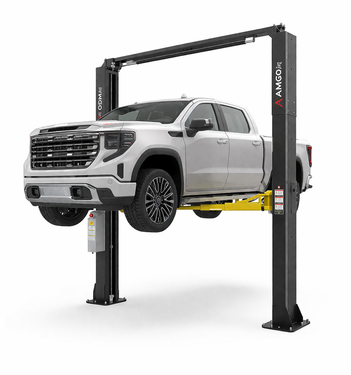 BendPak HD-9XL 9,000-lb. Capacity Four-Post Lift – Extended-Length Vehicle Lift with Standard Width, Multi-Level Safety Locks, and 75-Inch Lifting Height (SKU: 5175859)
