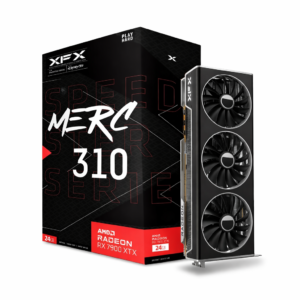 XFX Speedster MERC 310 AMD Radeon™ RX 7900 XTX Black Edition – flagship 24GB GDDR6X Enthusiast Graphics Card with Triple-Fan Cooling and Vapor Chamber Technology