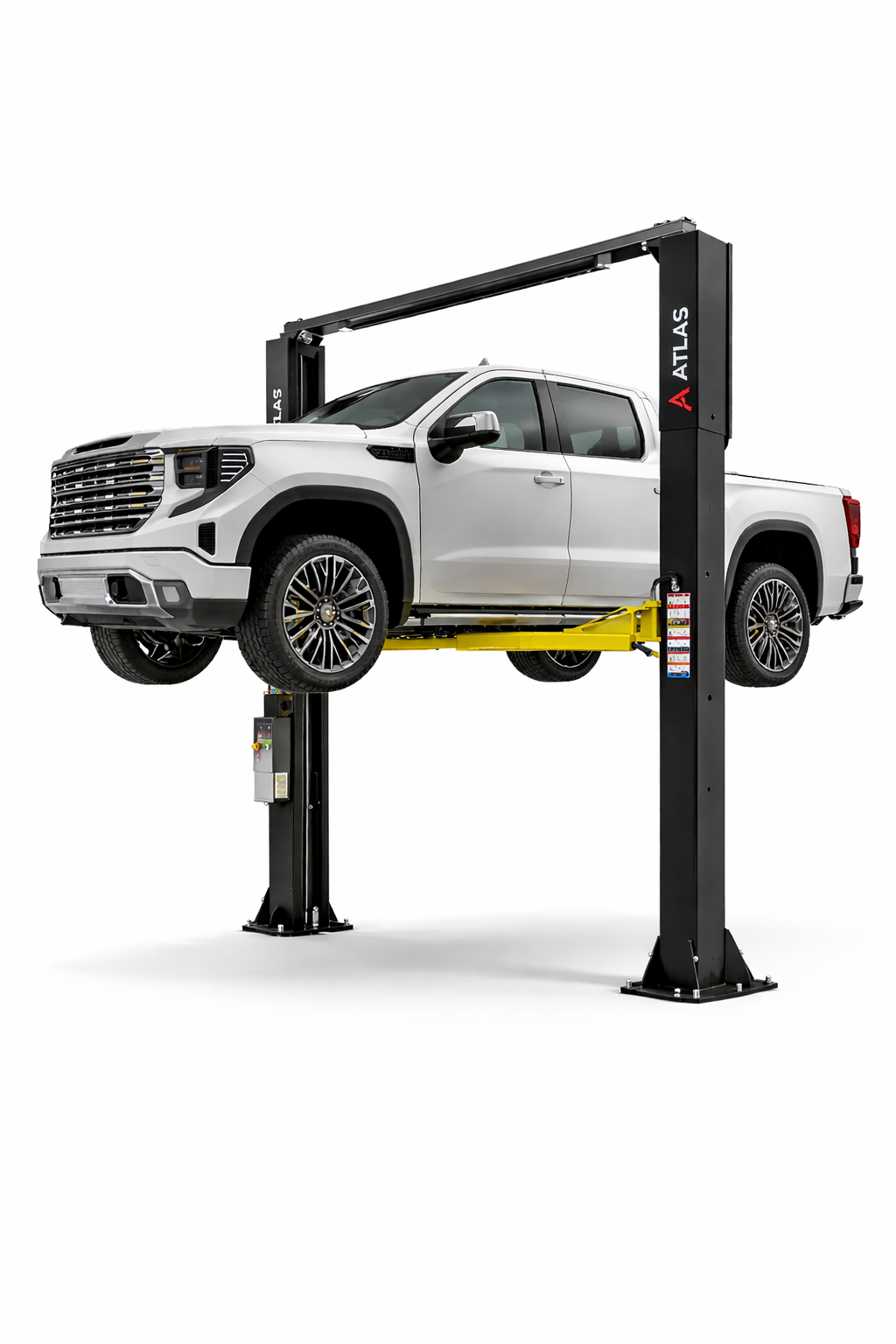 BendPak HD-9XL 9,000-lb. Capacity Four-Post Lift – Extended-Length Vehicle Lift with Standard Width, Multi-Level Safety Locks, and 75-Inch Lifting Height (SKU: 5175859) - Image 2